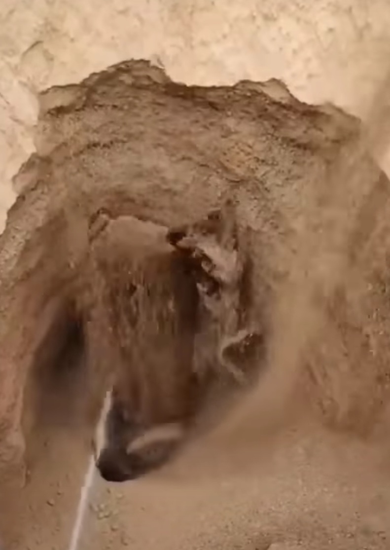 Water in the Hole